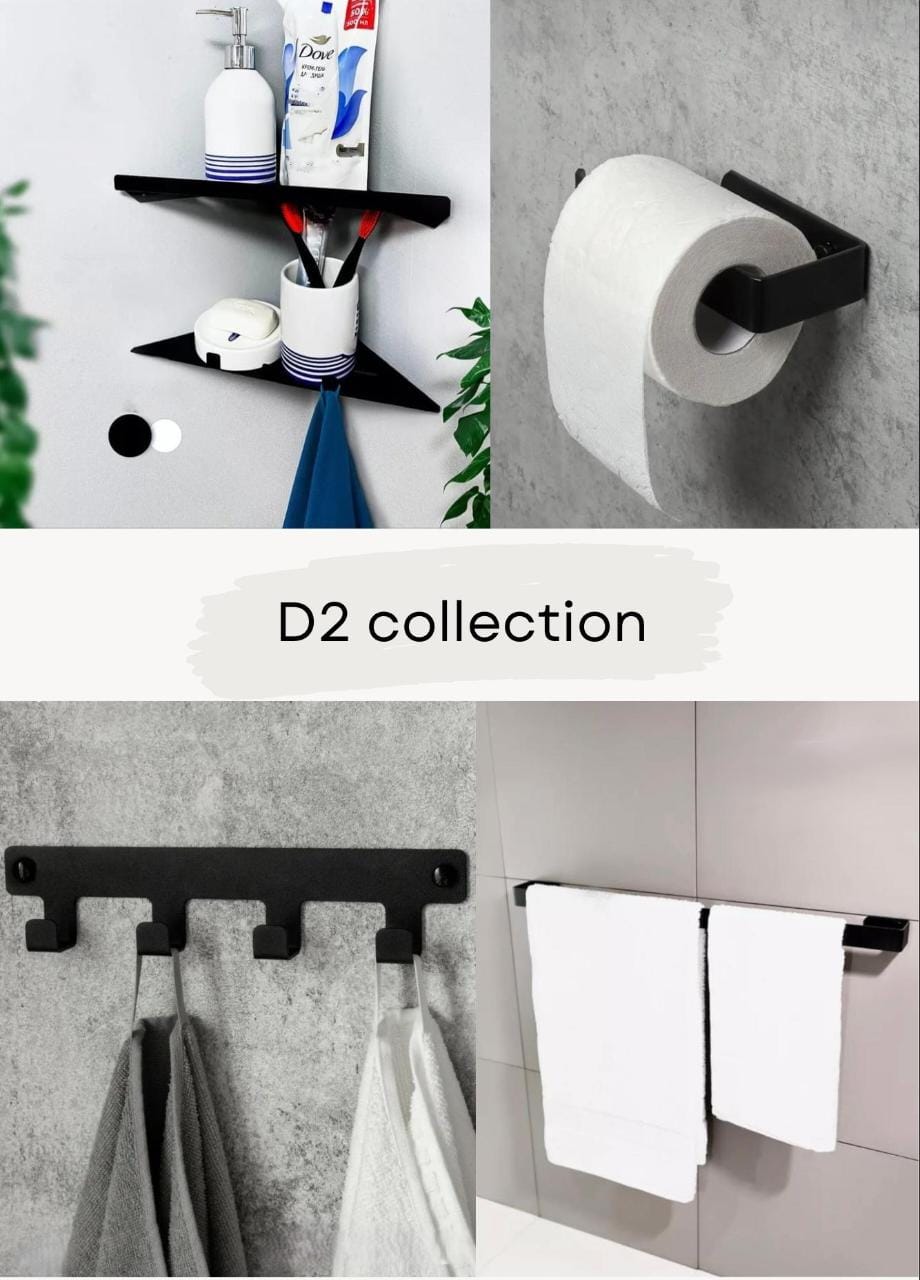طقم اكسسوار كامل 5 قطع ستانلس ستيل D2