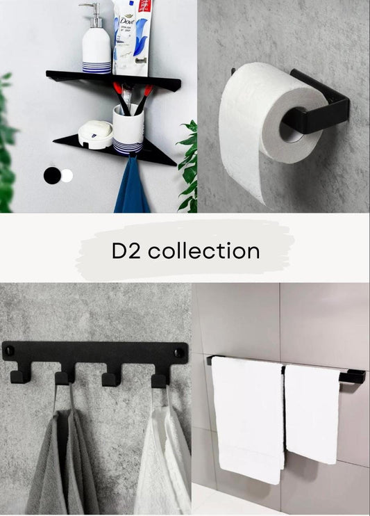 طقم اكسسوار كامل 5 قطع ستانلس ستيل D2