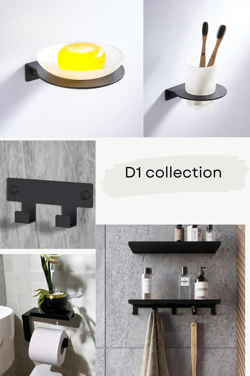 طقم اكسسوار كامل 6 قطع ستانلس ستيل موديل D1