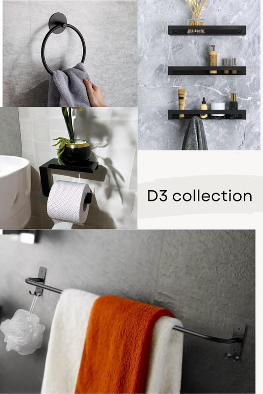 طقم اكسسوار كامل 6 قطع ستانلس ستيل D3